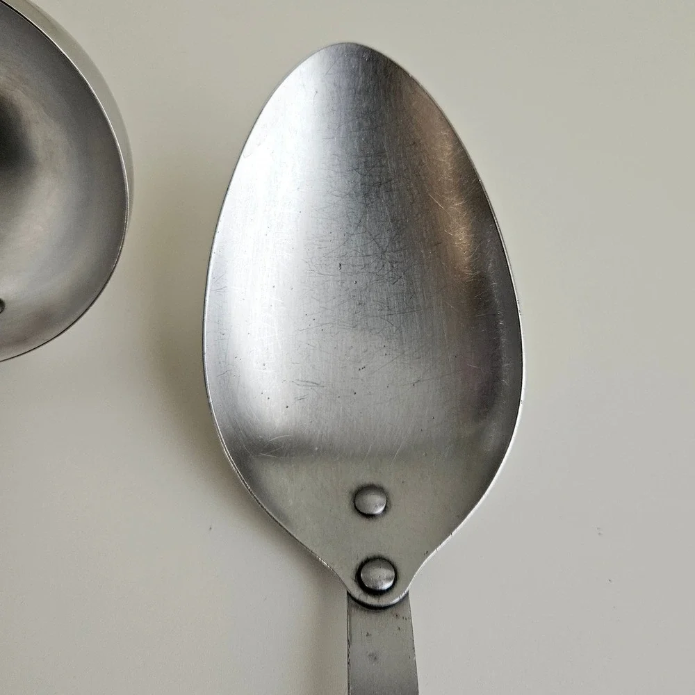 Ekco Flint Arrowhead Vintage Stainless Steel Kitchen Utensil Set 3pc USA FLAWS‎